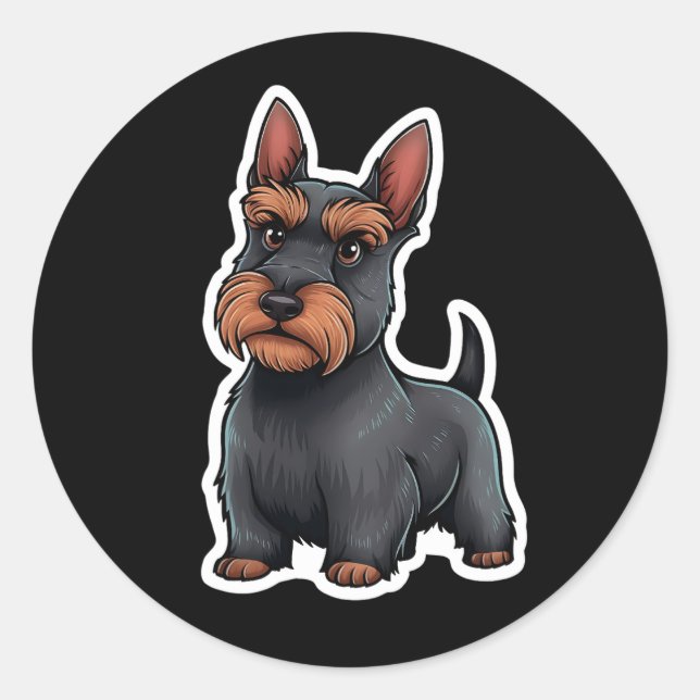 Scottish Terrier Sticker (Vorderseite)