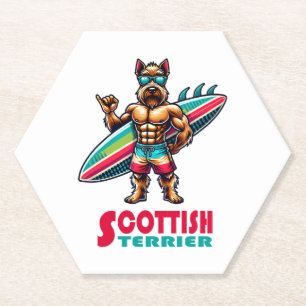 Scottish Terrier Surfer Untersetzer