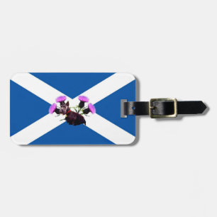 Scottish Terrier thistle /Saint Andrew's Fahne Gepäckanhänger