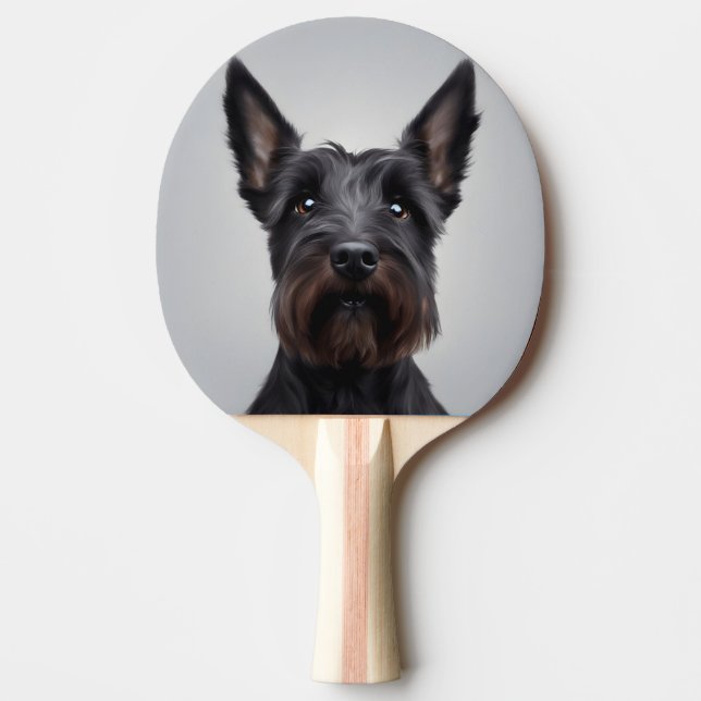 Scottish Terrier Tischtennis Schläger (Vorderseite)