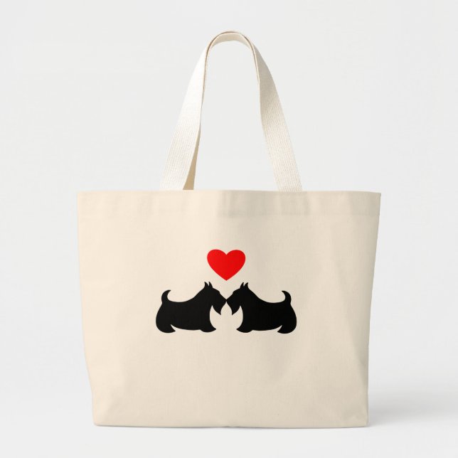 Scottish Terrier Tote Bag Gift Jumbo Stoffbeutel (Vorne)