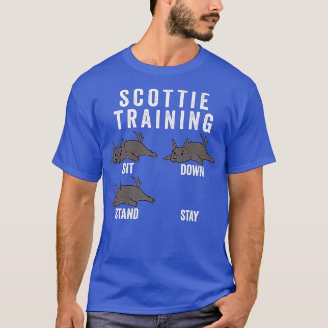 Scottish Terrier Training Dog Premium T-Shirt (Vorderseite)