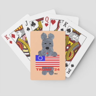 Scottish Terrier/Trump '24 Playing Cards Spielkarten