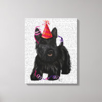 Scottish Terrier und Party Hat