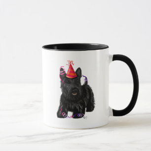 Scottish Terrier und Party Hat Tasse