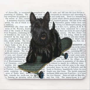 Scottish Terrier und Skateboard Mousepad