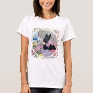 Scottish Terrier und West Highland White Terrier T-Shirt