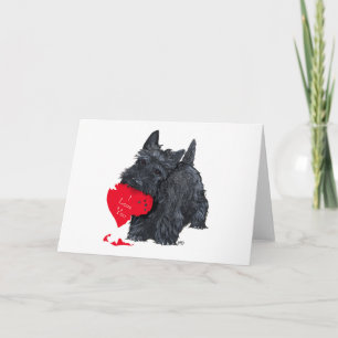 Scottish Terrier Valentine Feiertagskarte