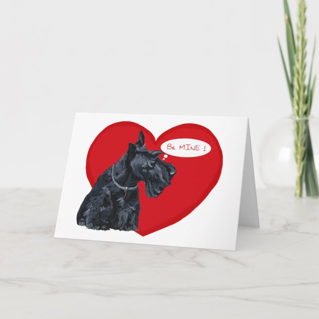 Scottish Terrier Valentine Feiertagskarte (Vorderseite)