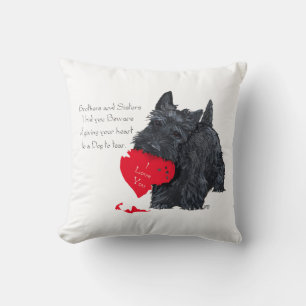 Scottish Terrier Valentine Kissen