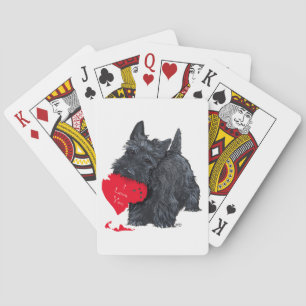Scottish Terrier Valentine Spielkarten