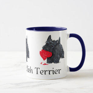 Scottish Terrier Valentine Tasse