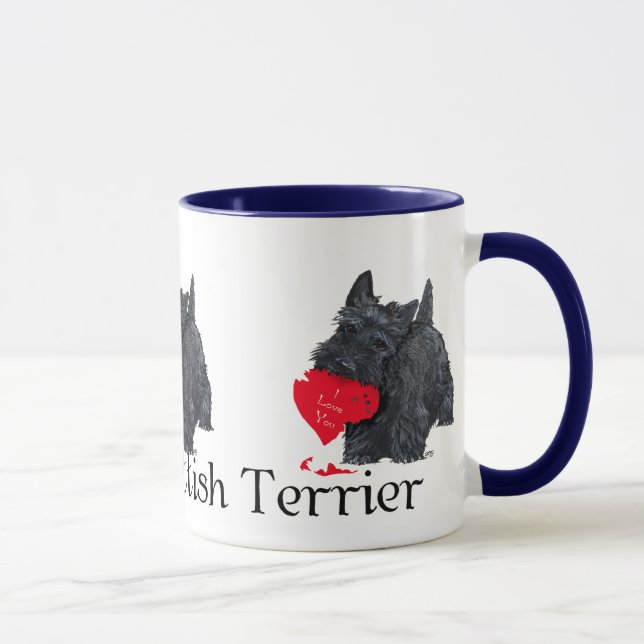 Scottish Terrier Valentine Tasse (Rechts)