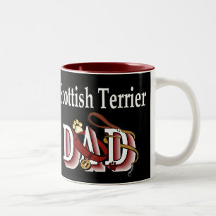 Scottish Terrier Vater Gifts Zweifarbige Tasse