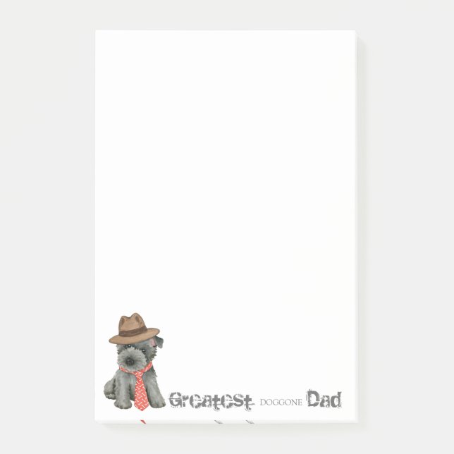 Scottish Terrier Vater Post-it Notes Post-it Klebezettel (Vorderseite)