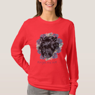 Scottish Terrier Vergessen-Me-Not T-Shirt