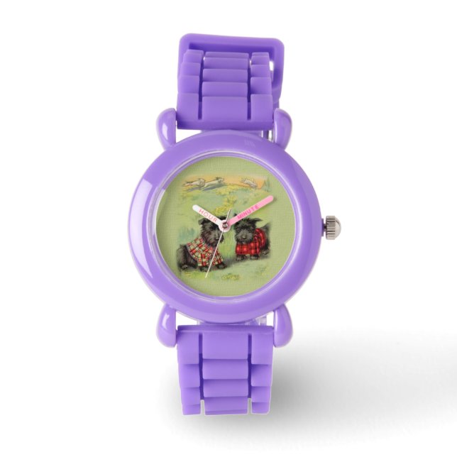 Scottish Terrier Watch Armbanduhr (Vorderseite)