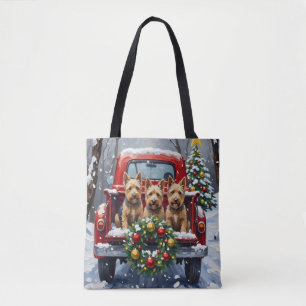 Scottish Terrier Weihnachten Roter LKW Urlaub