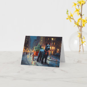 Scottish Terrier Weihnachtsfeiersaison Karte