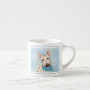 Scottish Terrier Wheaten Dog Malerei Original Art Espressotasse