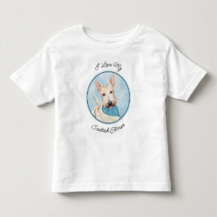 Scottish Terrier Wheaten Dog Malerei Original Art Kleinkind T-shirt