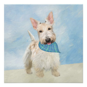 Scottish Terrier Wheaten Dog Malerei Original Art Poster