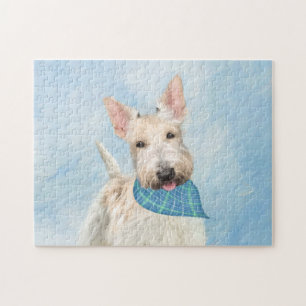 Scottish Terrier Wheaten Dog Malerei Original Art Puzzle