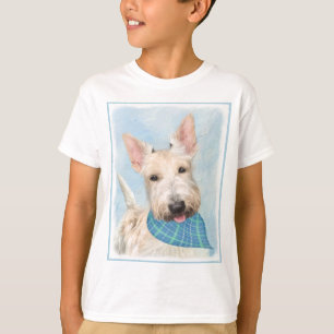 Scottish Terrier Wheaten Dog Malerei Original Art T-Shirt
