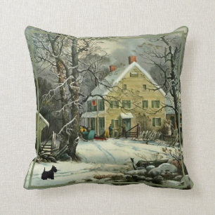 Scottish Terrier Winter Pillow Kissen