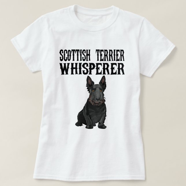 Scottish Terrier Wisperer Funny Dog Lover Gift T-Shirt (Design vorne)