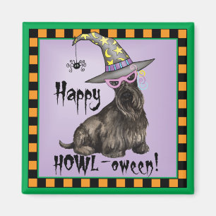 Scottish Terrier Witch Magnet