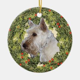 Scottish Terrier Wreath Keramikornament