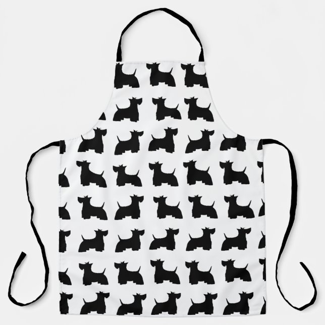 Scottish Terriers Allover Print Schürze (Vorderseite)
