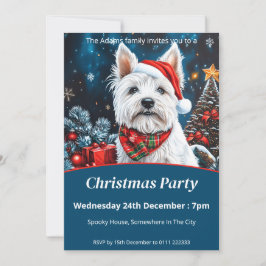 Scottish Terriers Christmas Party Einladung