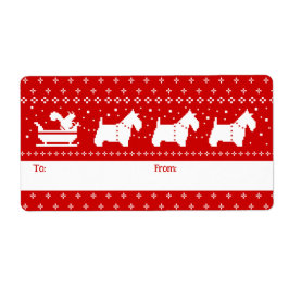 Scottish Terriers Christmas Sleigh Holiday