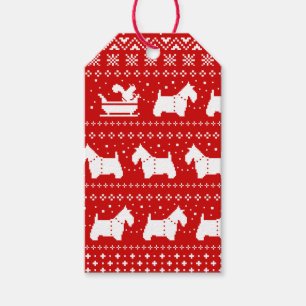 Scottish Terriers Christmas Sleigh Holiday Geschenkanhänger