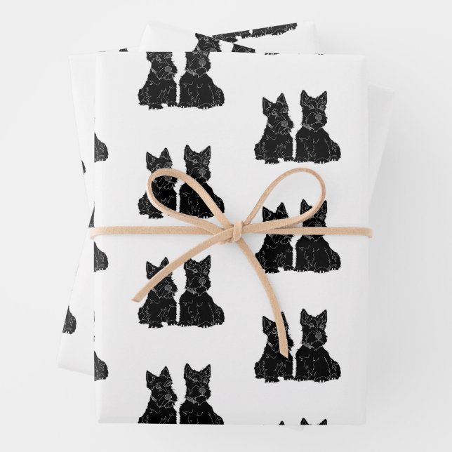 Scottish Terriers Geschenkpapier Set (Beispiel)