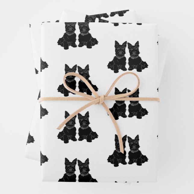 Scottish Terriers Geschenkpapier Set (Beispiel)