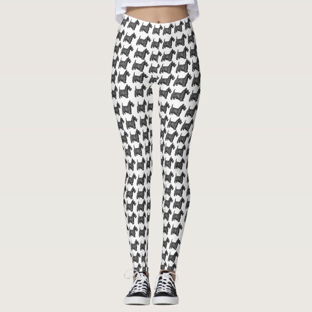 Scottish Terriers Leggings (Vorderseite)