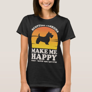 Scottish Terriers Make Me Happy Clothes T-Shirt