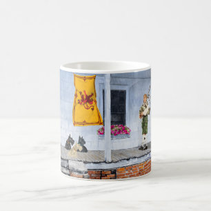Scottish Terriers Scotland Flag Bagpiper Kaffeetasse