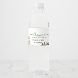 Scottish Themed Birthday Party Wasserflaschenetikett