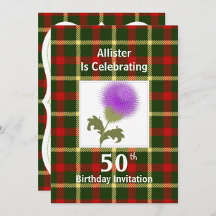 Scottish Themed Celebration Party Einladungen