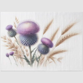 Scottish Thistle Decoupage Tissue Paper Seidenpapier