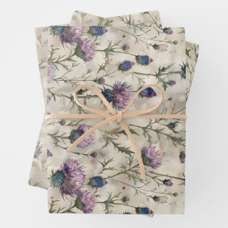 Scottish Thistle Design Geschenkpapier Set