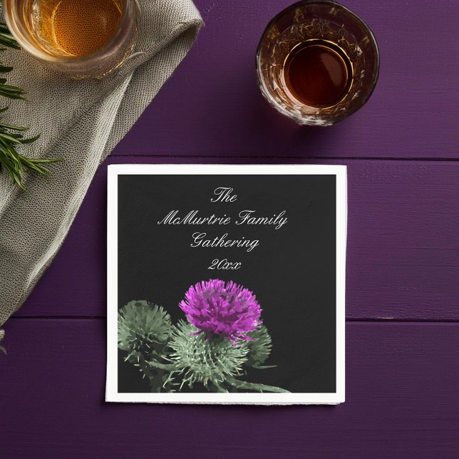 Scottish Thistle Family Ansammlung Serviette (Von Creator hochgeladen)
