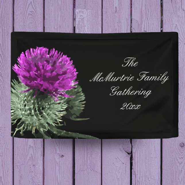  Scottish Thistle Family Gathering Banner (Von Creator hochgeladen)
