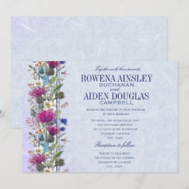 Scottish Thistle Floral Wedding Einladung