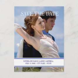 Scottish Thistle Floral Wedding - Save the Date Ankündigungspostkarte