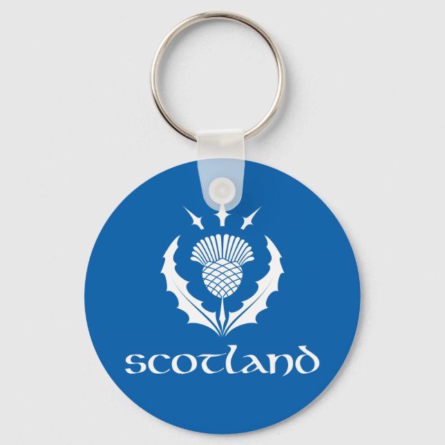 Scottish Thistle Key Chain Schlüsselanhänger (Vorderseite)